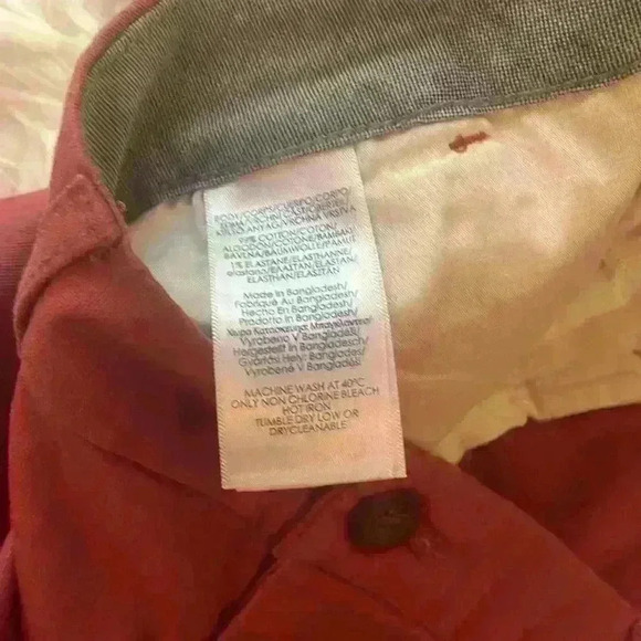 Dark Red Chaps Shorts Size 38 - Picture 4 of 4